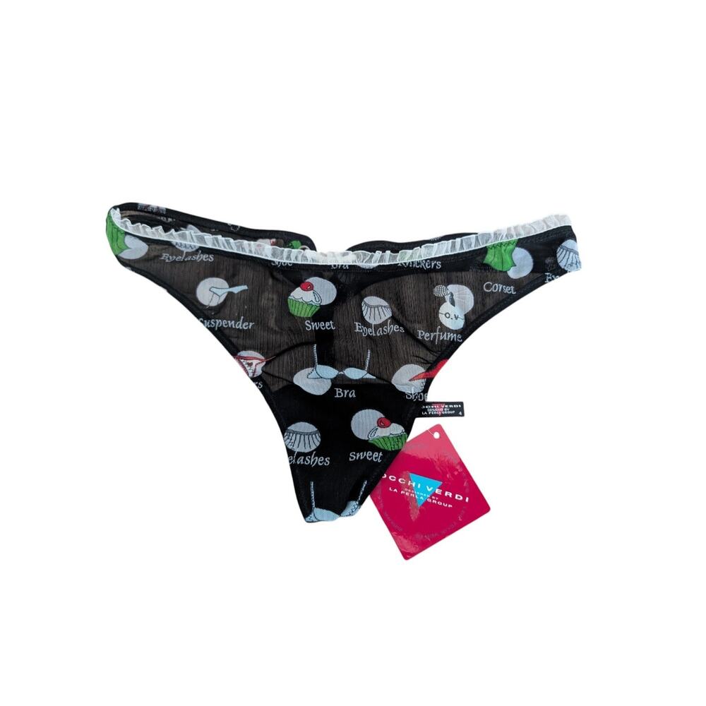NWT La Perla Occhi Verdi Thong Panty